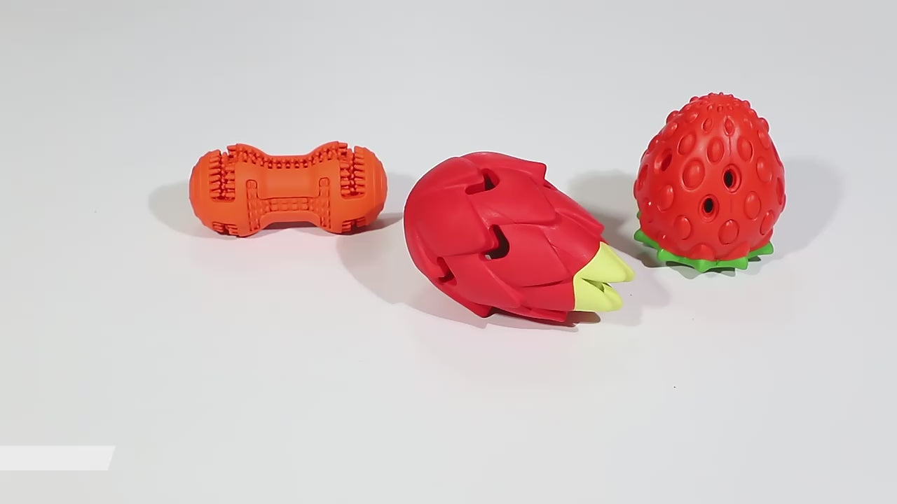 Dog Hard Chew Rubber Toys Pet Chew Toys Dog Teeth Cleaning Pet Interactive Movement Toys